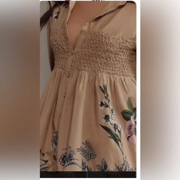 Maeve Smocked Shirt Dress - Picture 4 of 8